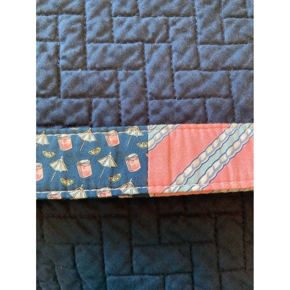 Vineyard Vines‎ Shep & Ian Multicolor Golf Patchwork Fabric Cloth Belt Size M